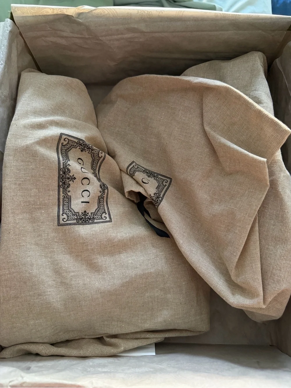 Gucci Beige GG Canvas Chelsea Lug Boots with Black Trim